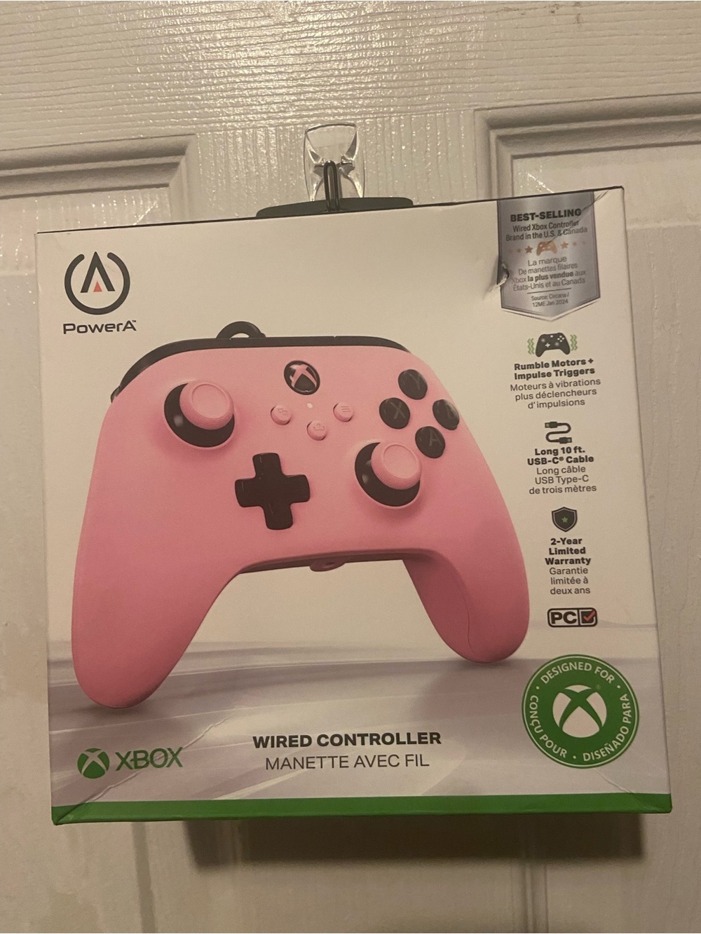 PowerA Pink Wired Xbox Controller - Compatible with Xbox & PC